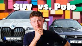 Darum brauchen Radfahrer KEINEN SUV (VW Polo vs. BMW iX40)