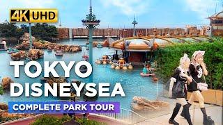 TOKYO DISNEYSEA Full Walking Tour 2023 | WHAT CAN YOU SEE Inside the Park? | Tokyo Japan【4K】