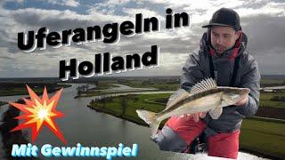 Uferangeln in Holland auf Raubfisch, mit Gewinnspiel