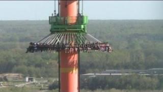 Drop Tower: Scream Zone off-ride HD Kings Dominion