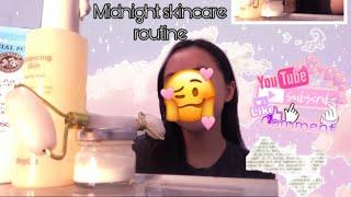 Midnight skincare routine First video |Annie