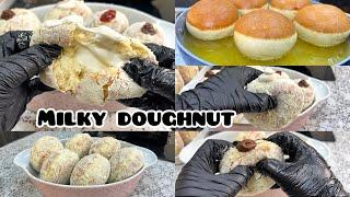 HOW TO MAKE THE VIRAL MILKY DOUGHNUT AT HOME || STEP BY STEP || SUPER SOFT & AIRY DONUT || CHEF MAAH