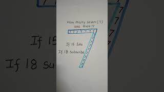 Count the 7's ? #viralvideo #shorts #art #challenge #cringe #handwriting #handmade #unique #reels