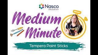 Medium Minute: Tempera Paint Sticks