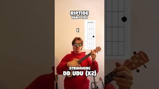 Riptide - Vance Joy (Ukulele Tutorial) #shorts