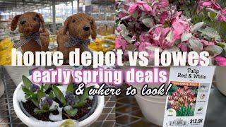 home depot vs lowes early SPRING 2025! What's there NOW and the goodies that are not out front yet!