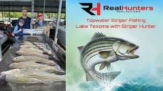 Topwater Striper Fishing Tips at Lake Texoma | Striper Hunter Adventure