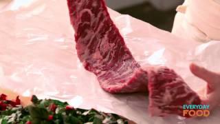 Steak with Swiss Chard and Garlic Bread | Everyday Food with Sarah Carey