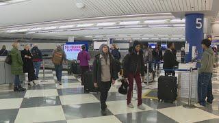 O'Hare holiday travel rush begins with snags for some — WGN Evening News