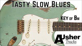 Tasty Slow Blues in B minor | Guitar Backing Track