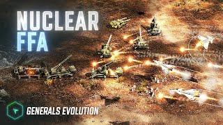 5 Player Nuclear FFA - Autumn Garden - Generals Evolution