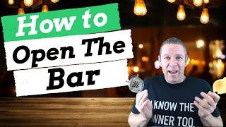 Bartender Training - How to Open & Set-Up the Bar