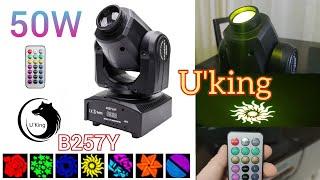 U'king B257Y Moving Head Light 50W RGBW Uking