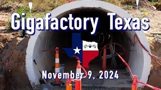 "Weekend Update"   Tesla Gigafactory Texas. 11/9/2024  9:31AM