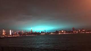 Bright Blue Lights seen over New York City, December 27th, 2018 (RAW FOOTAGE)