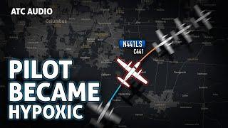 "I believe you are HYPOXIC, I'm declaring an Emergency on your behalf". Real ATC Audio