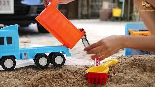 แกะรีวิวรถของเล่นก่อสร้าง Construction vehicles toys unboxing