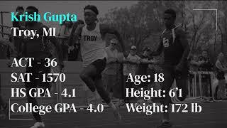 Krish Gupta, Sprinter, Track Highlights Feb 2024