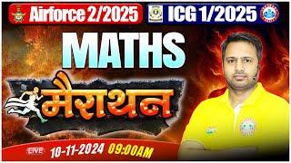 Airforce & ICG Marathon Class 2024 | Complete Maths in One Video | By Rakesh Sir