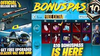 A10 Bonus Pass For 300 UC New Changes | Free Extra Rewards | 1 To 110 3D Leaks Release Date |PUBGM