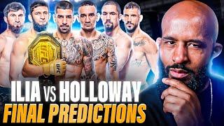 TOPURIA vs HOLLOWAY FINAL PREDICTIONS | WHO WINS ILIA vs MAX & KHAMZAT vs WHITTAKER?!