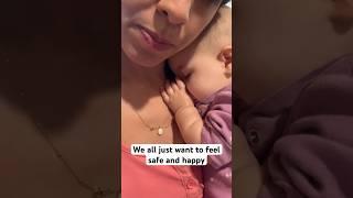 Crib or arms? Just LOVE your baby️ #wholesomevideo #mommymoments #feelingsafe #purehappiness #sahm