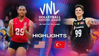  USA vs.  TUR - Highlights | Week 2 | Women's VNL 2024