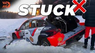 Stranded ️ Fourmaux crashes on WRC Rally Sweden 2025 