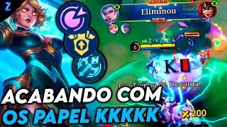 QUANDO O TIME É PAPEL A EUDORA É PERFEITA - EUDORA GAMEPLAY | Mobile Legends