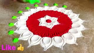 Small New Holi Rangoli/छोटी नई होली रंगोली/Alpana Ritu Rangoli ||Holi Rangoli ||