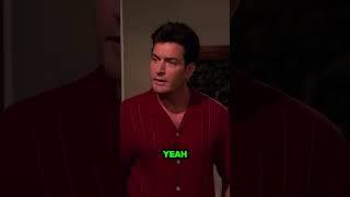 Two And A Half Men | Does Charlie Harper Never Give Up? #shorts #twoandahalfmen #funny