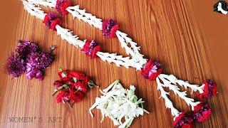 இனி பூ கட்ட கவலைப்பட தேவையில்லை ! சூப்பர் ஐடியா இதோ / Tuberose Garland making at home / sampangi poo