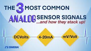 The 3 Most Common Analog Sensor Signals (and how they stack up)