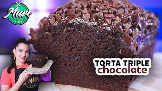 TORTA DE CHOCOLATE HÚMEDA Y DELICIOSA | RECETA FÁCIL | Muve Flavors