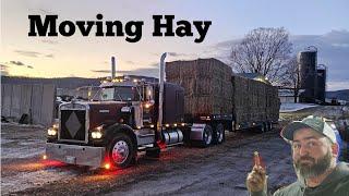 Loading Hay On The 1979 Kenworth W900