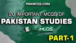 20 Most Repeated Pakistan Studies Mcqs | PART-1