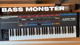 The Juno -106 is a Bass MONSTER! - Beginner Synth Tutorial|Beginner Sound Design tutorial