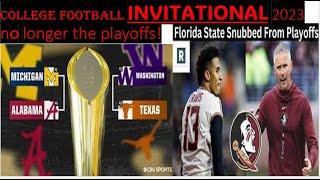 NCAA College Football Playoff Excludes Florida State Who's to Blame?  Is ABC Supporting the ACC pt1.