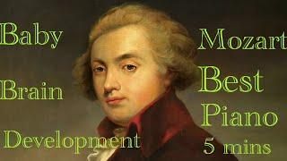 Mozart Best Piano 5 Minutes | Baby Brain Development