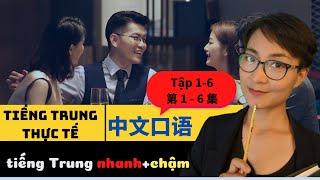 【VIETSUB + PINYIN】Tiếng Trung giao tiếp tổng hợp tập 1-6  | Tiếng Trung trong thực tế - 每日中文课