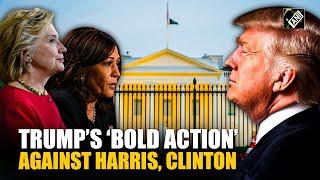 US President Donald Trump revokes security clearances for Kamala Harris, Hillary Clinton