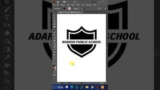 Adobe Illustrator"Designing a Professional School Logo in Adobe Illustrator | Adarsh Public School"