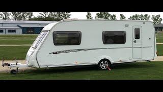 Using the controls and equipment inside the Charisma 570 caravan