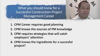 What you should know for a Successful Construction Project Management Career (replay - Taglish)