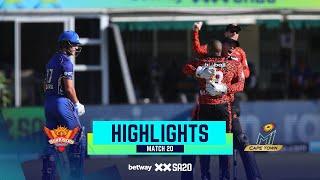 Betway SA20 | Match Highlights | Sunrisers Eastern Cape v MI Cape Town