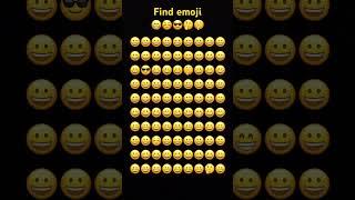 Find out odd emoji challenge！#shorts #emojichallenge #findtheoddemojiout #emojigame