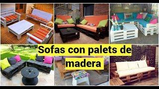 Sofas con palets, Sofas con palets para Jardin, Sofa con palets para exterior, Sofas de palets