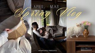 Spring Vlog | прогулки по расцветающему Питеру | уютная сервировка стола | бокс для собак во Frunk