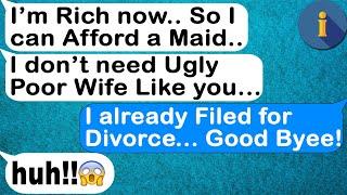 【Apple】Husband Got Rich & Left me for a Younger Girl While I was at Mom's Funeral... Good Riddance!!