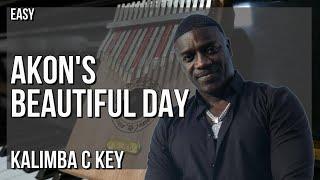 How to play Akon's Beautiful Day by Akon on Kalimba (Tutorial)